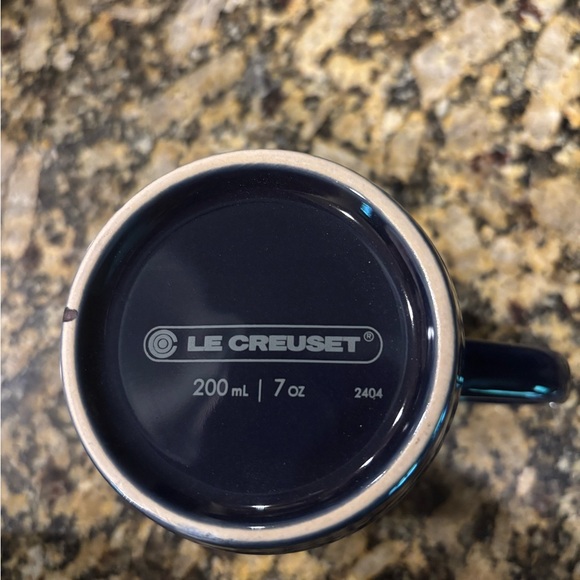 NWT-Le Creuset cappuccino Mug Set of 4/Lapis - Picture 3 of 3